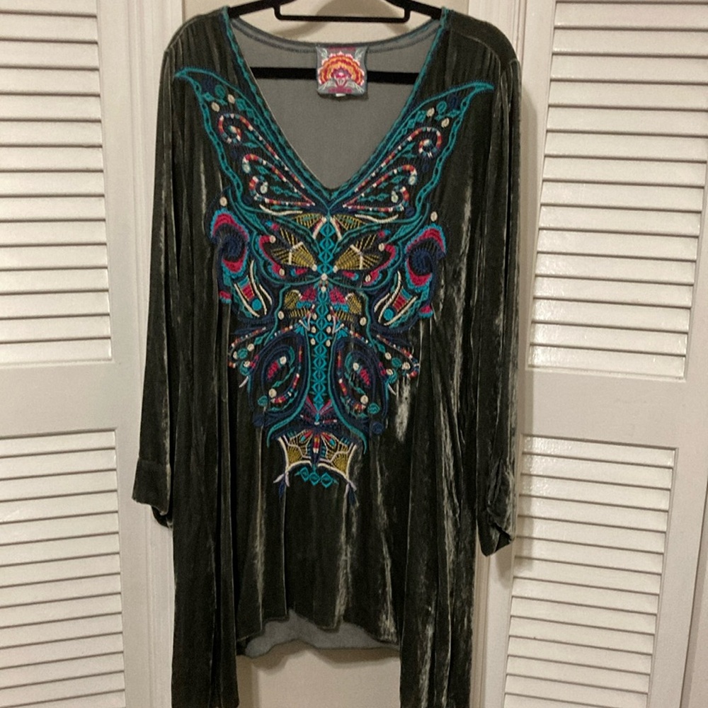 Velvet Johnny Was tunic SZ L